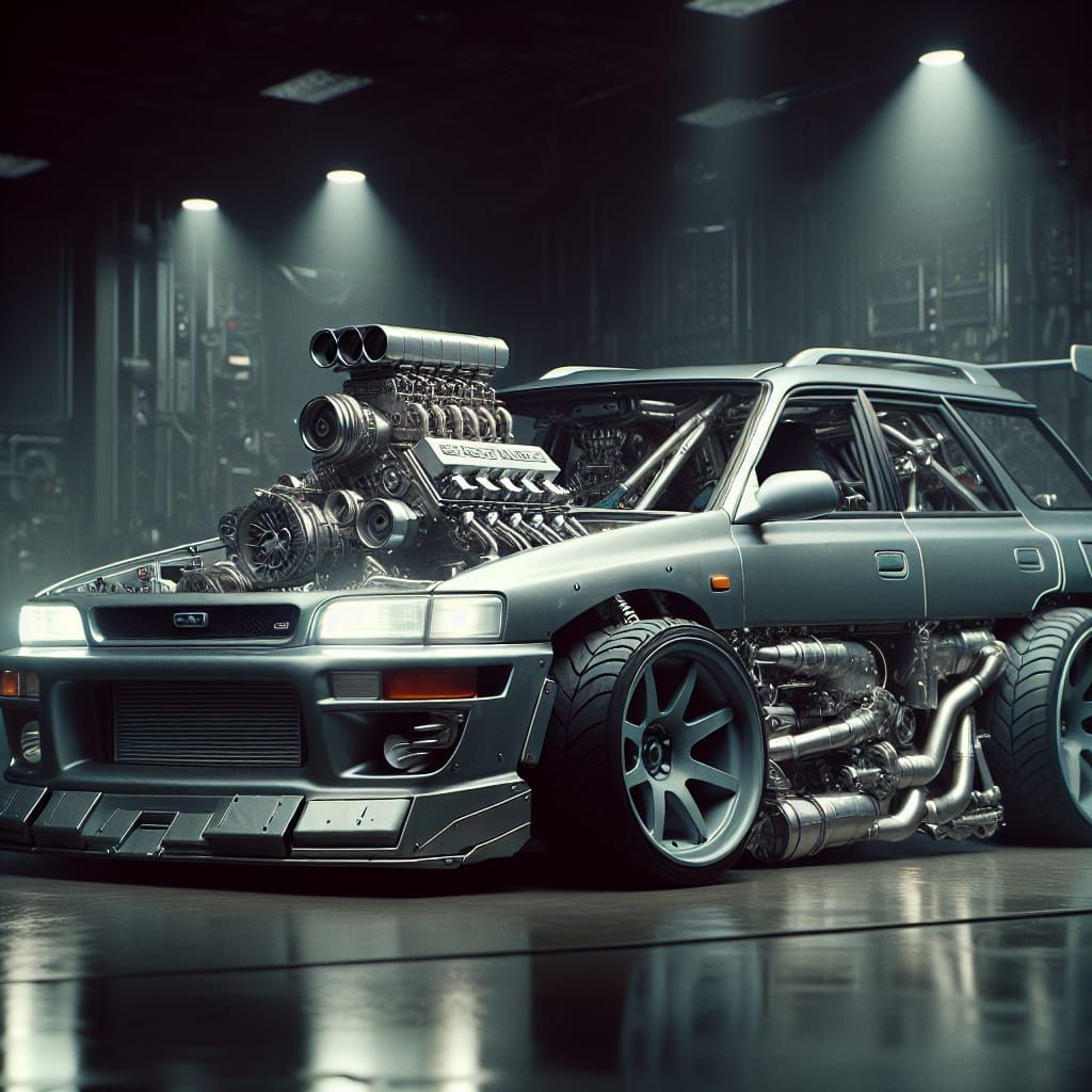 Impreza Rat Rod with Mecha Body Panels
