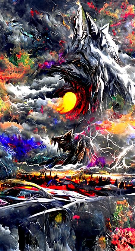 Werewolf Sauron in Ominous Twilight Forest