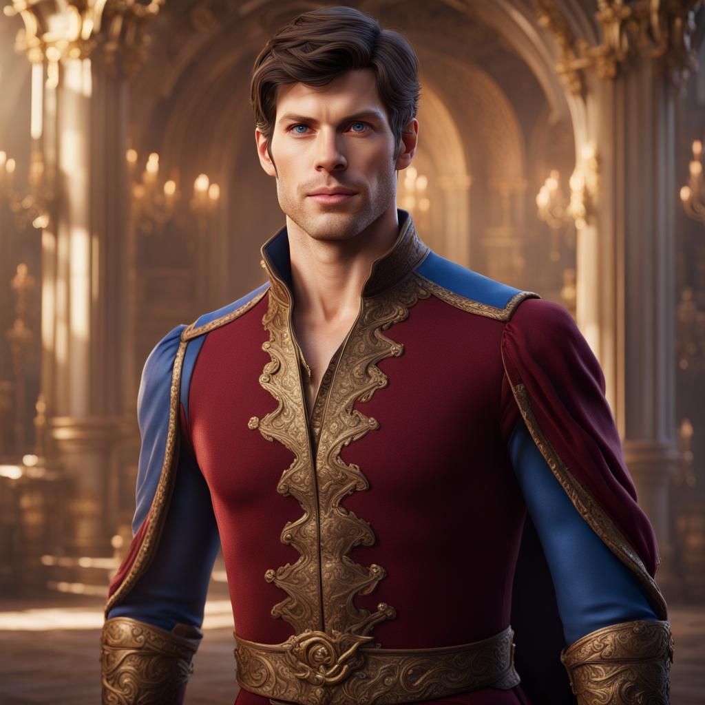 Hyperrealistic Disney Prince Concept Art
