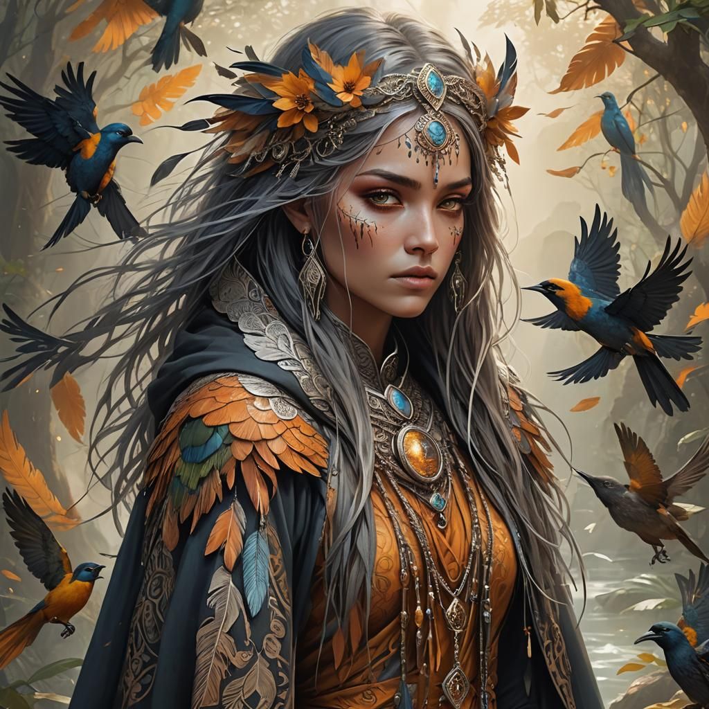 Exotic Female Wanderer Portrait