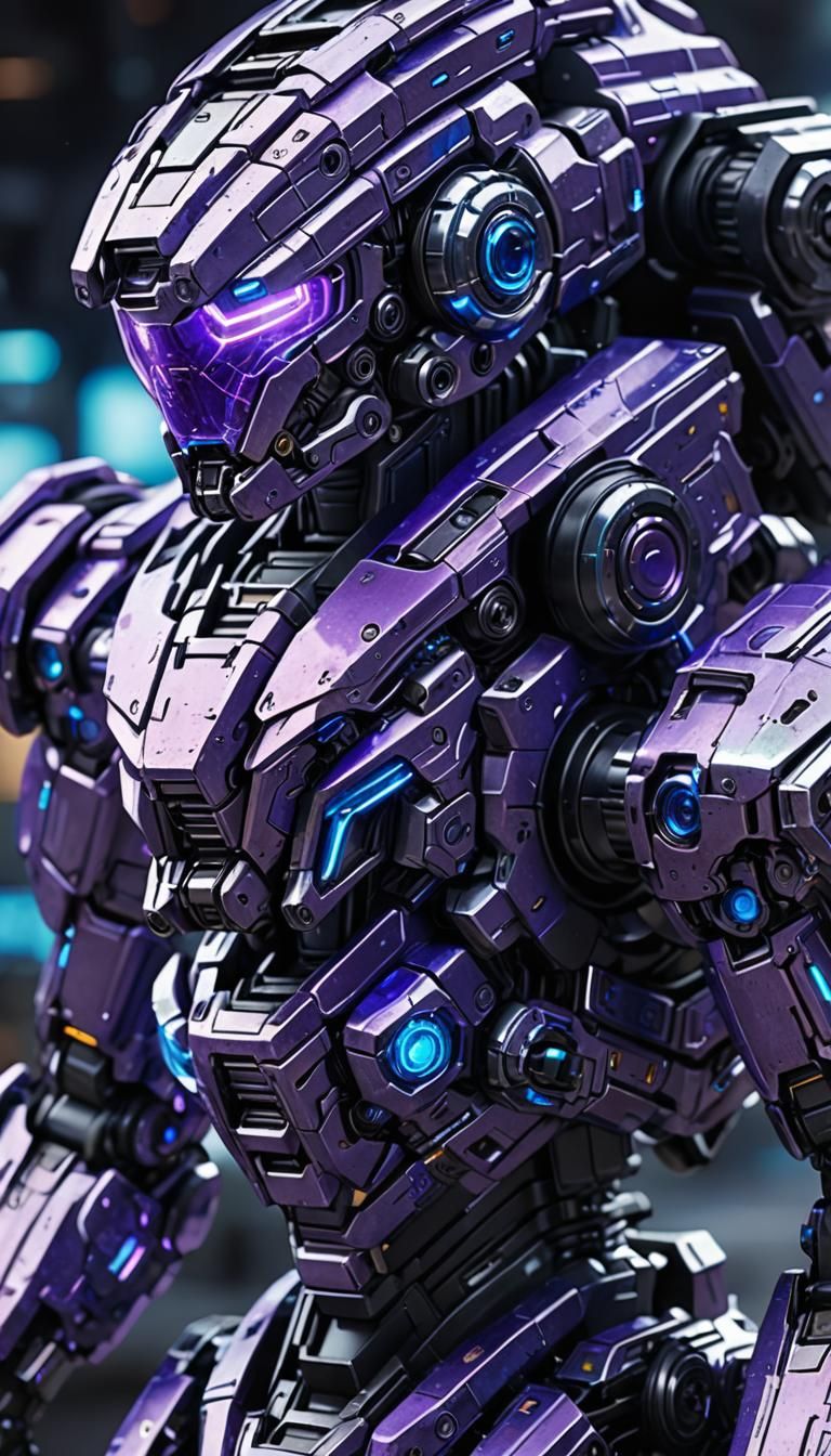 Hyperdetailed Futuristic Weapon with Chrome and Blue Lights