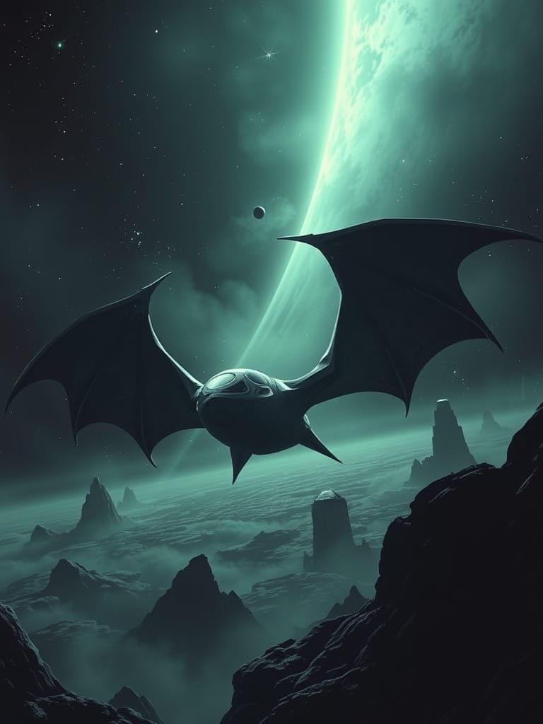 Vampires in a Futuristic Black Hole Craft