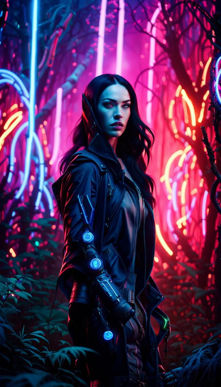 Megan Fox as Cyberwitch in Neon Forest