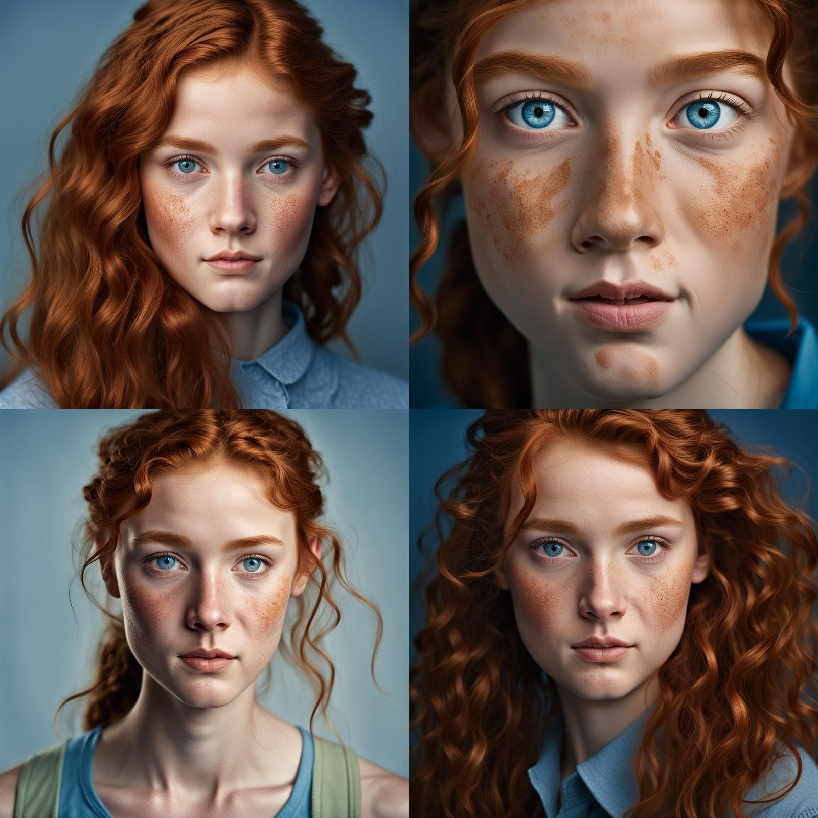 Esnat: Professional Color Portrait of a Redhead Girl