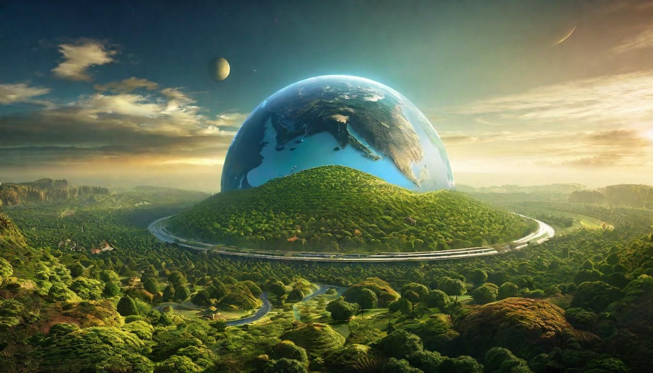 Photorealistic Planet Utopia: An AI Vision