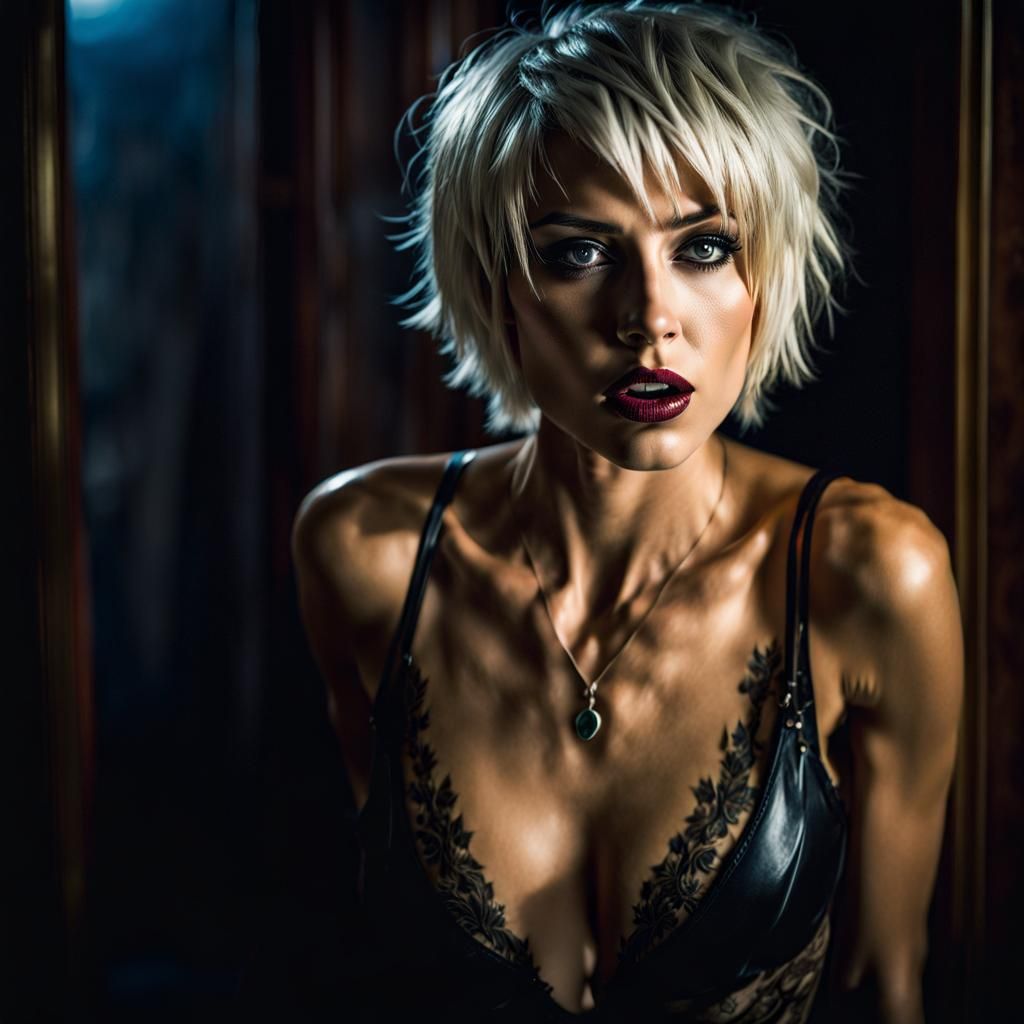 Ecstatic Gothic Woman: Fantasy Magazine Cover Art