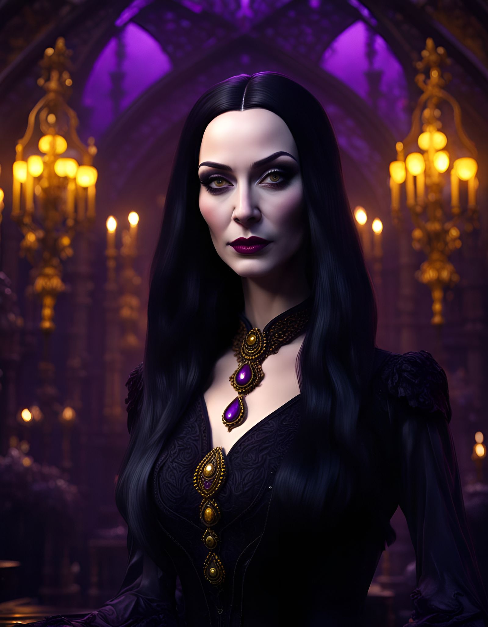 Lovely Morticia …