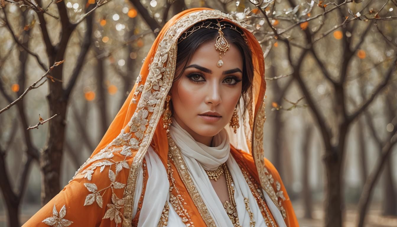 Tree Women in Harem Attire Portrait