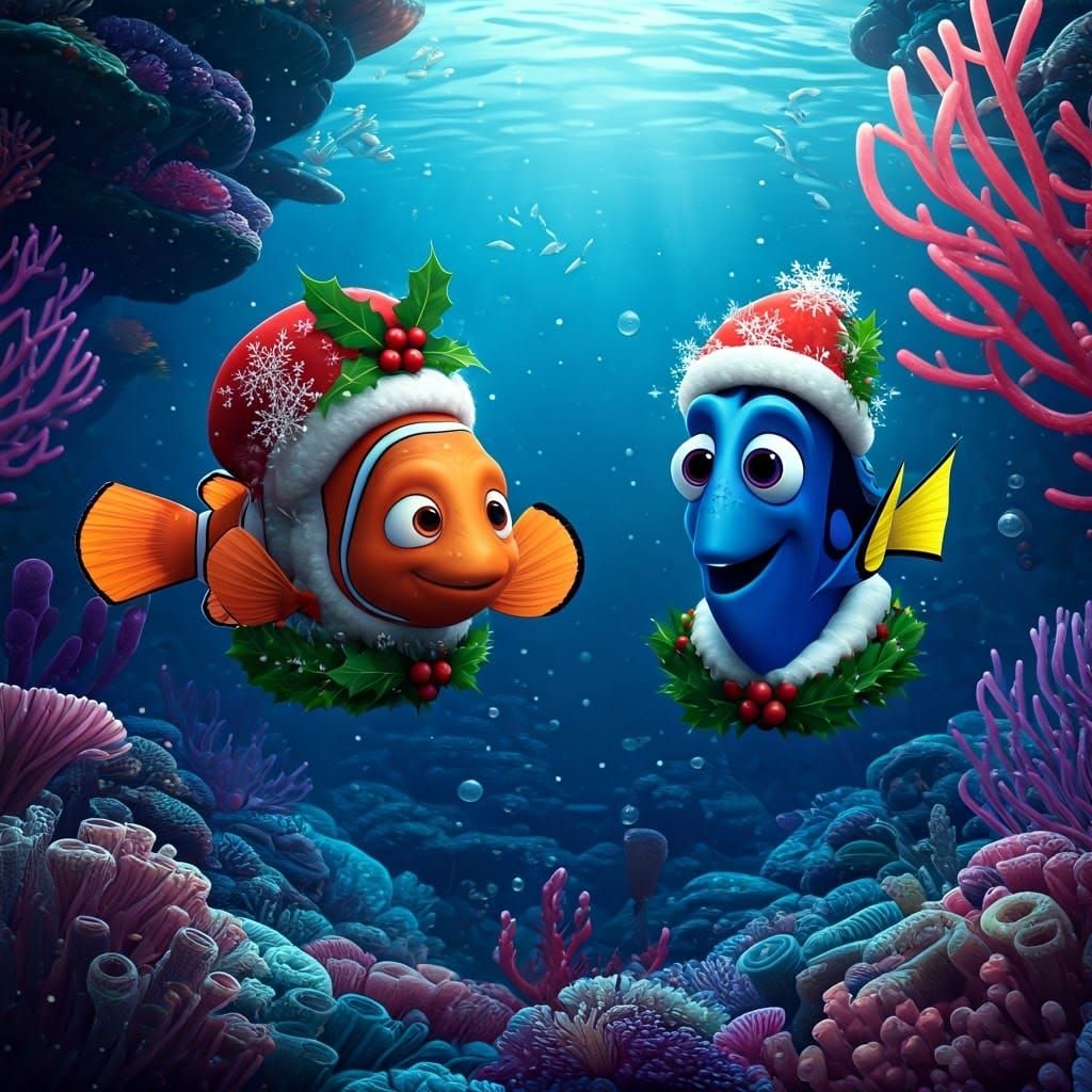 Nemo and Dory's Underwater Christmas Fantasy