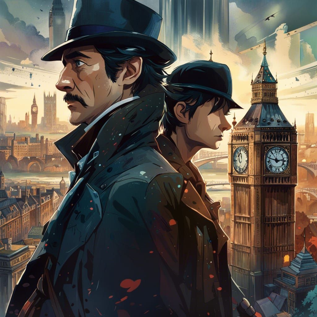 Sherlock Holmes and his friend Watson