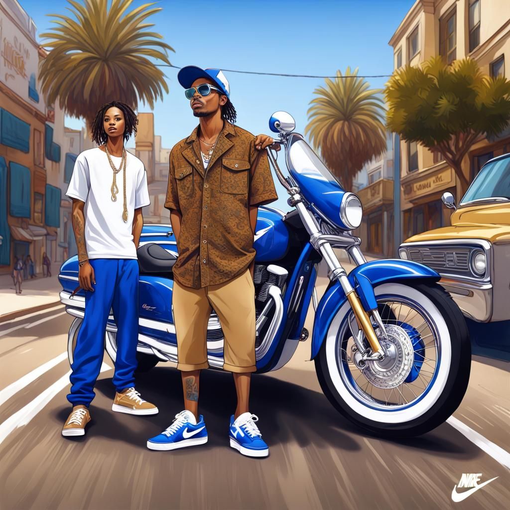 Hyperrealistic 3D Rendering: California Lowrider Scene