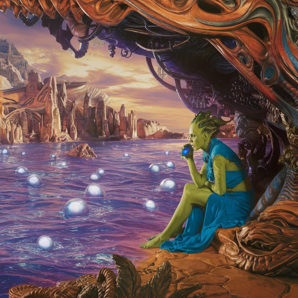 Otherworldly Mother by Alien Sea: Matte Painting