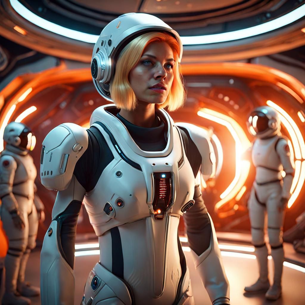 Alien Explorer Presents Machine in Living Spacecraft