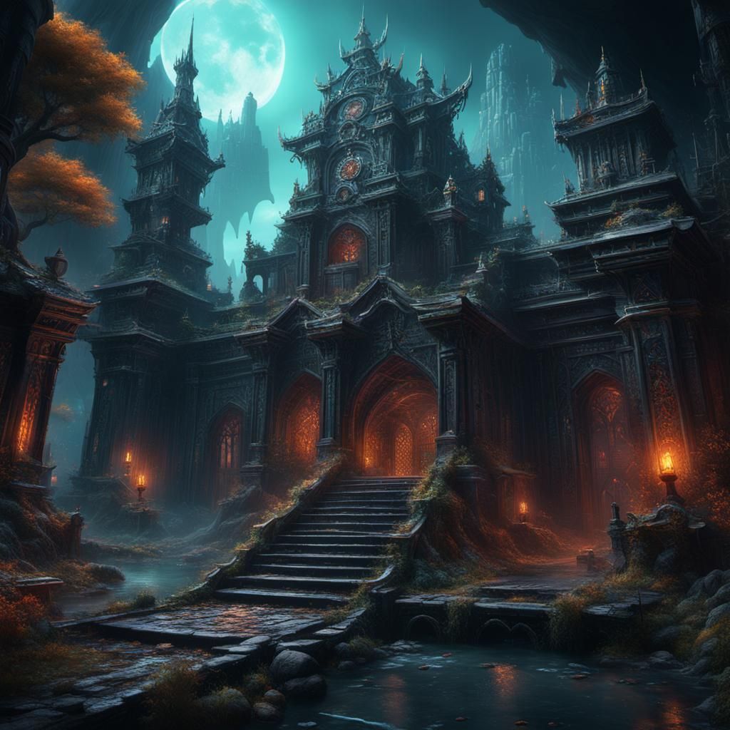 Possessed AI in Detailed Matte Painting Style