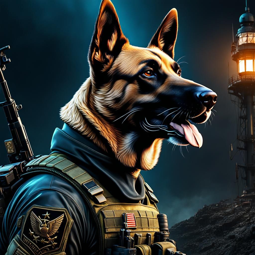 US Navy seal Belgian Malinois