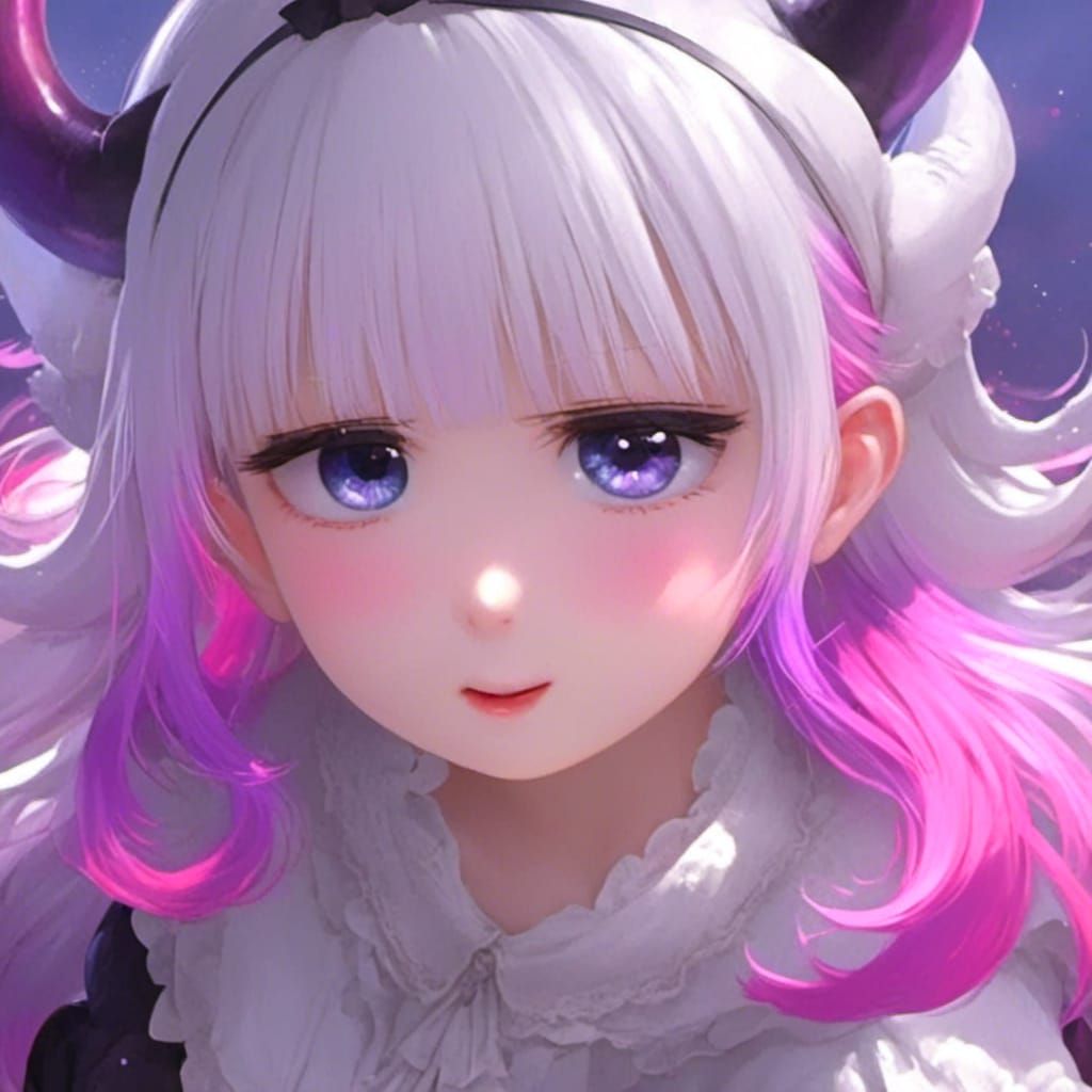 Kanna Kamui Portrait in Hyperdetailed Digital Art