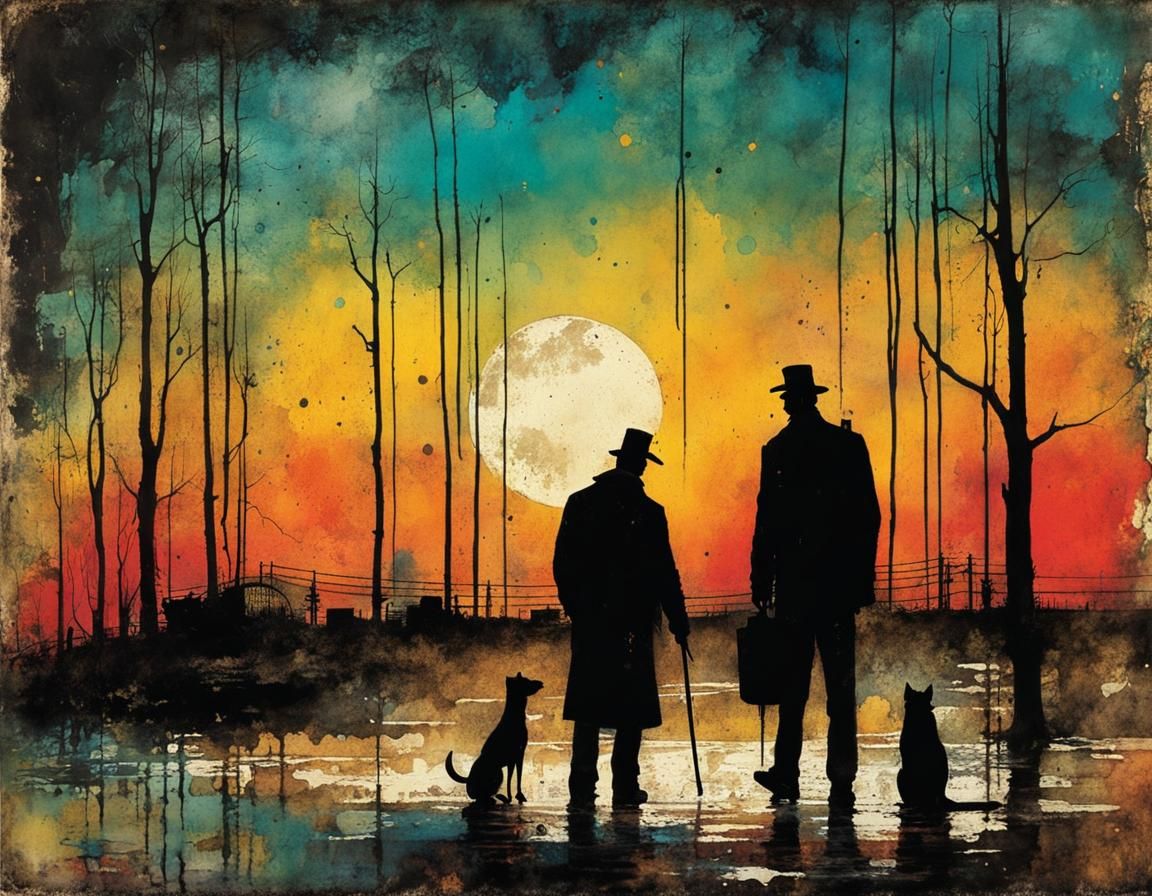 Grit and Grunge: A Loving Gaze in Watercolor