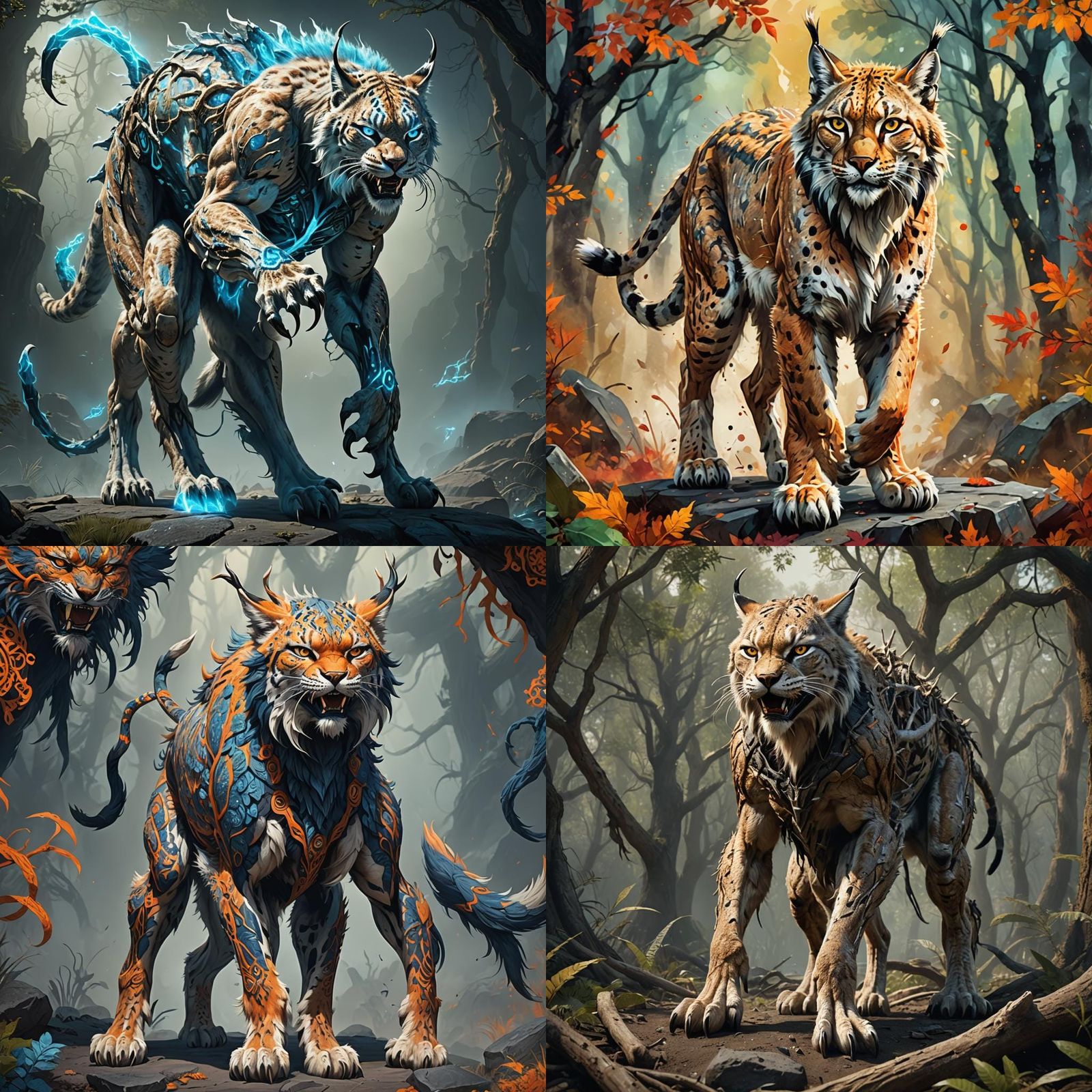 Muscular Six-Legged Lynx Concept Art
