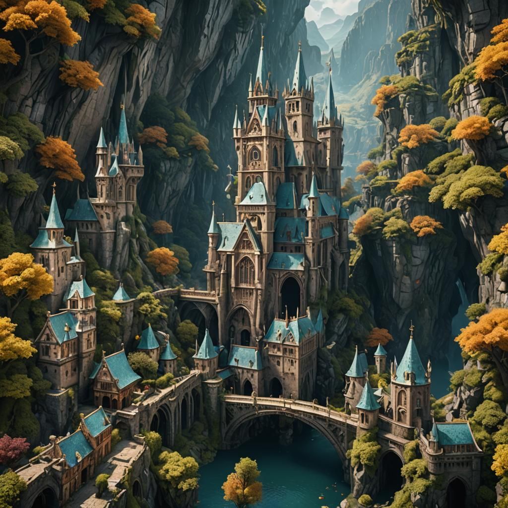 Fantastical Matte Painting in Deep Color