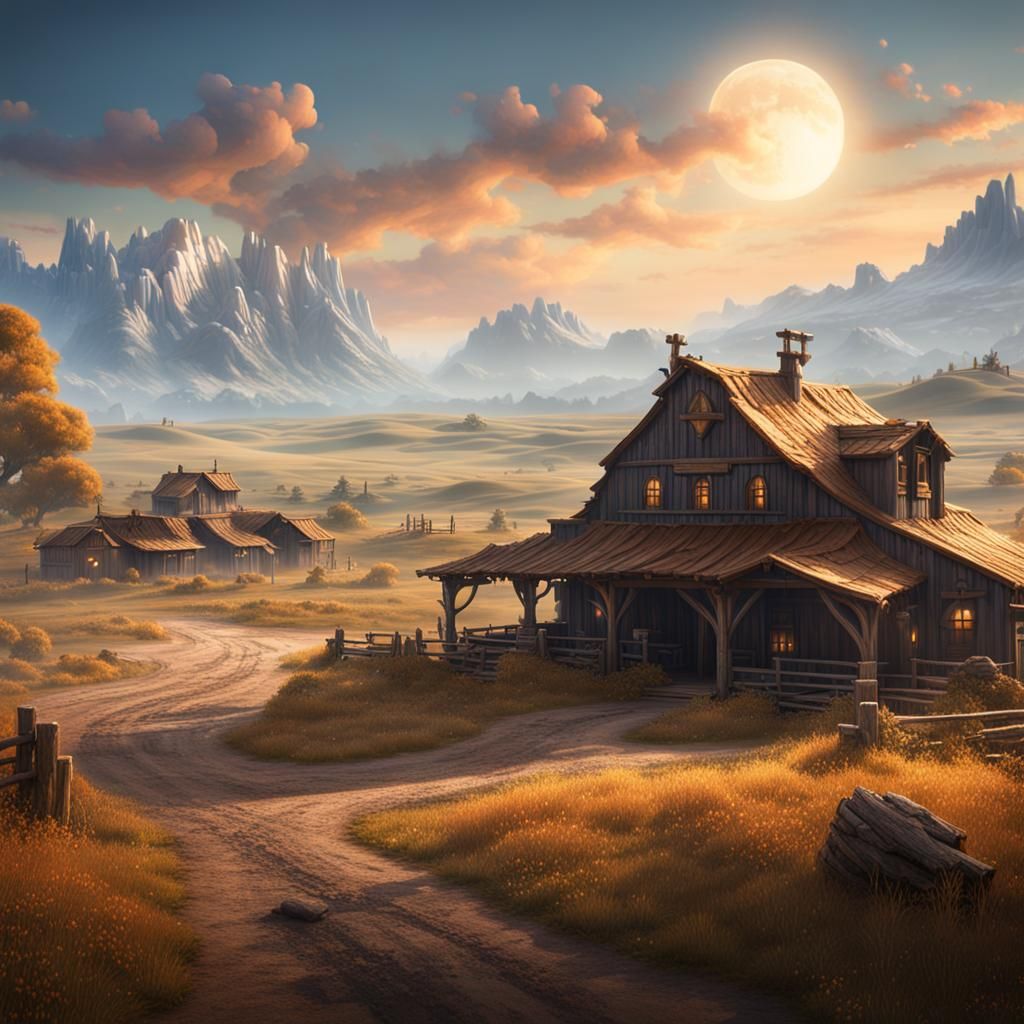 Remote Ranch: Detailed Matte Painting in Unreal Engine