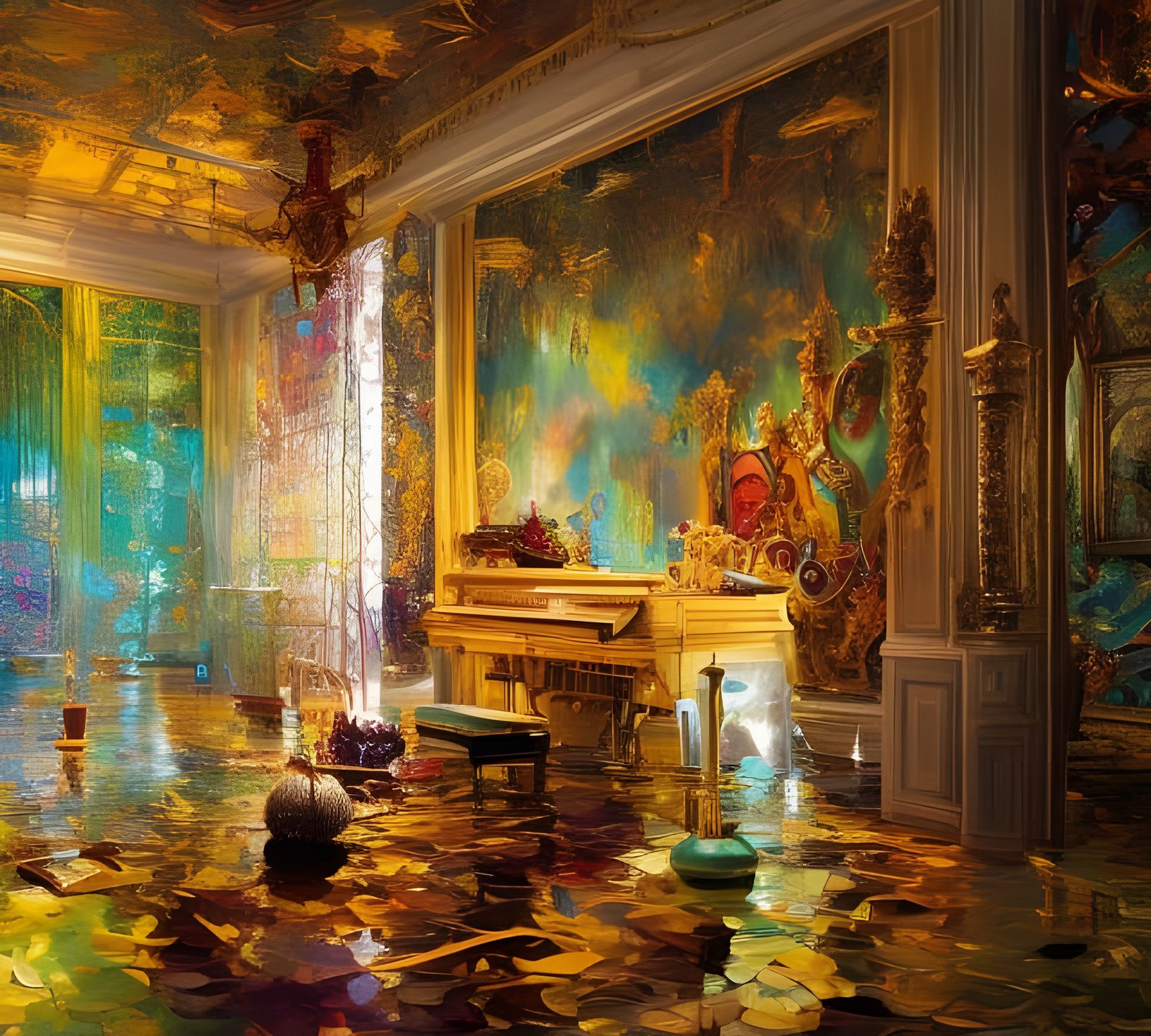 Dreamy Abstract Art with Light Dust and Magical Particles