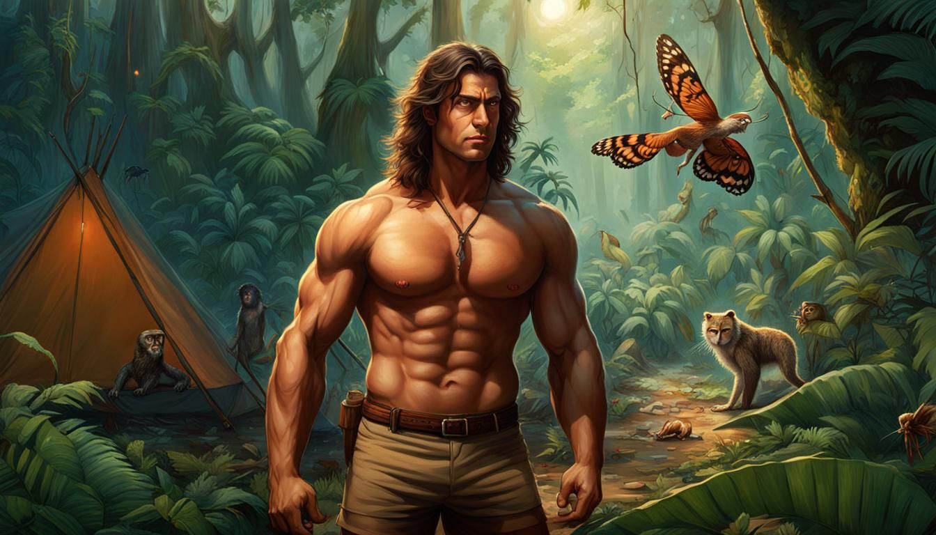 Tarzan and Jane Camp in Amazon Rainforest