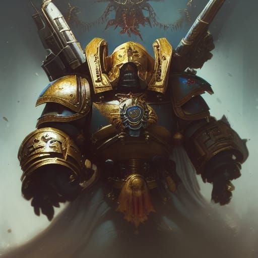 Emperor of Mankind Portrait in Warhammer 40k