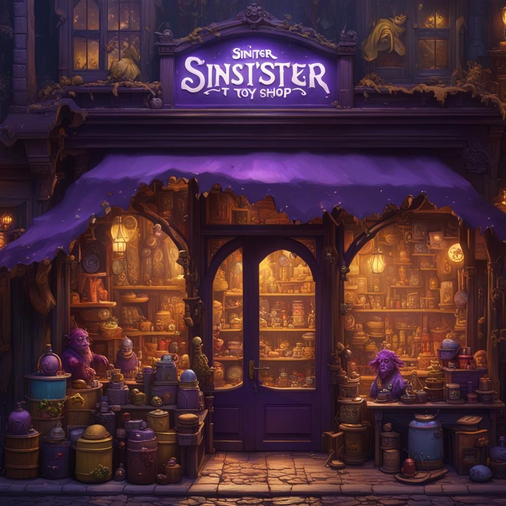 Sinister Toy Shop: Dark Fantasy Concept Art