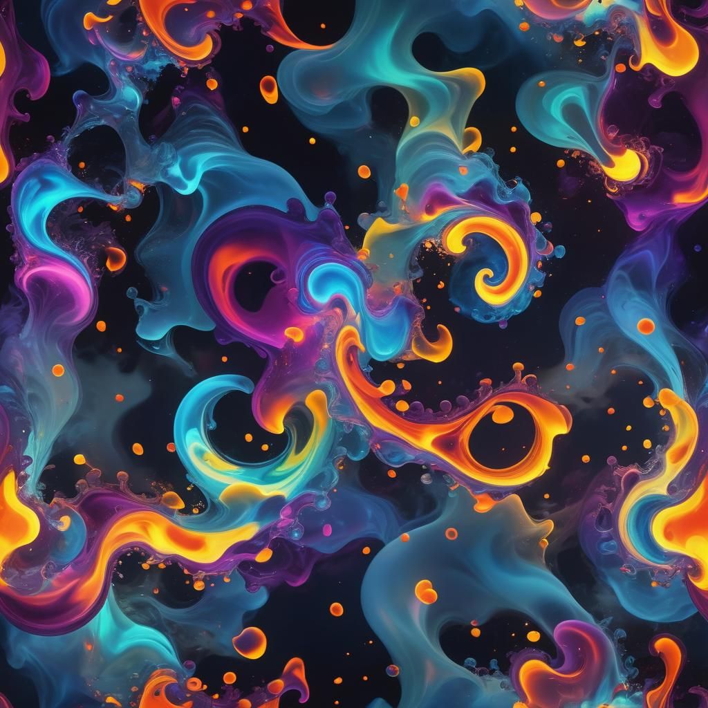 Psychedelic Abstract Art with Lava Lamps