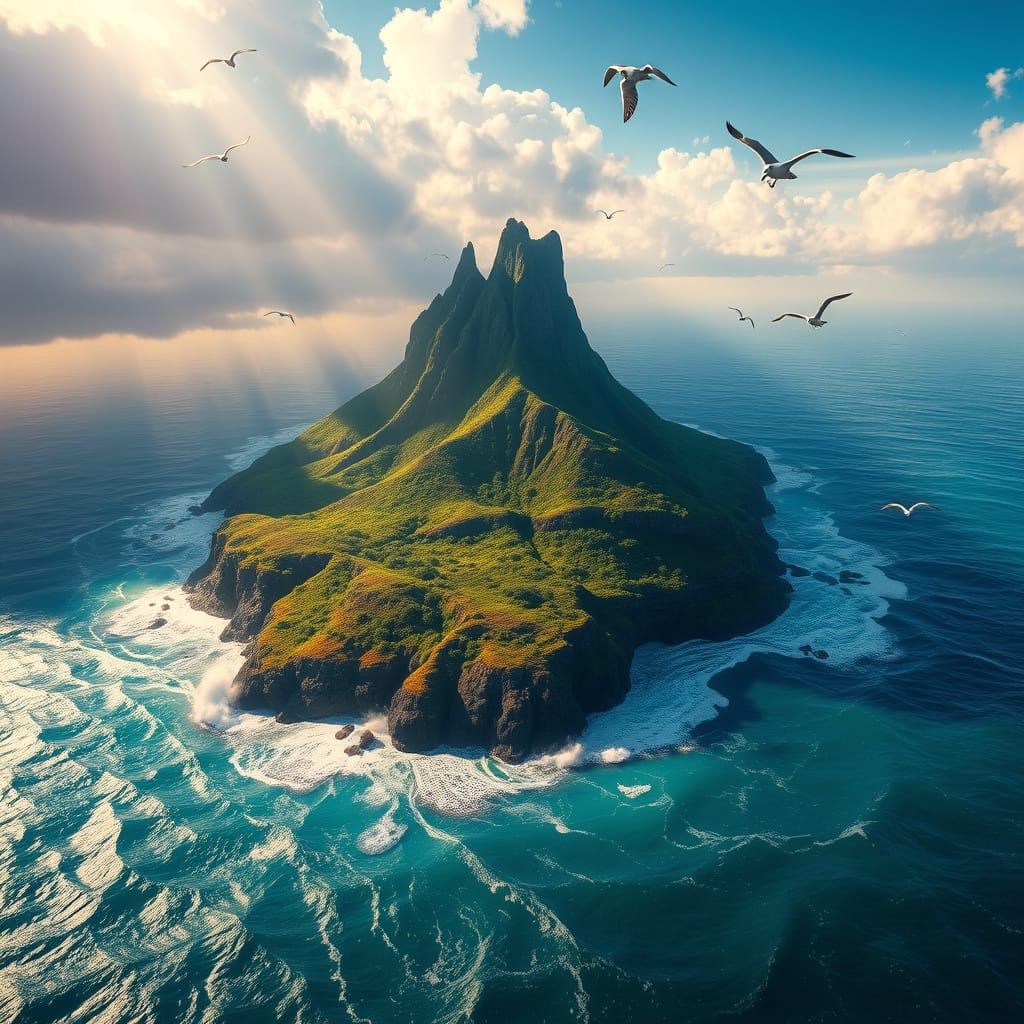 Island Paradise in Epic Unreal Engine 5 Style