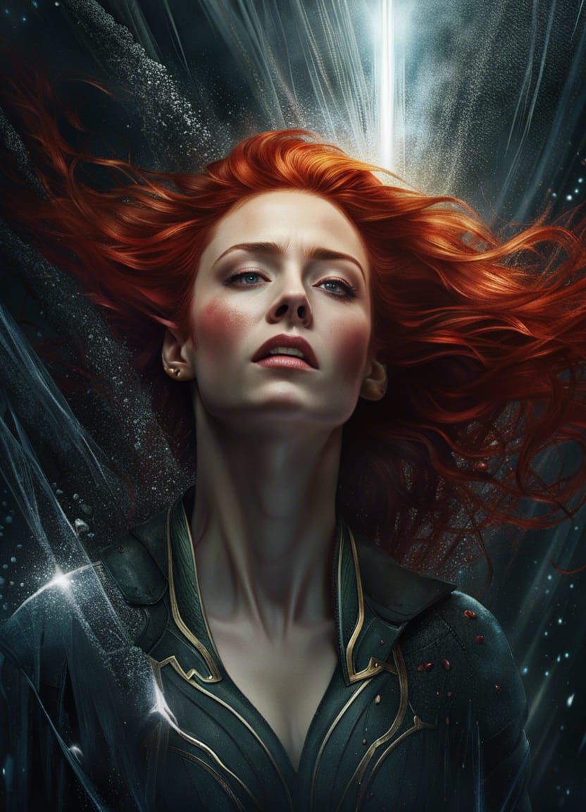 Jean Grey Portrait with Ghostly Whispers