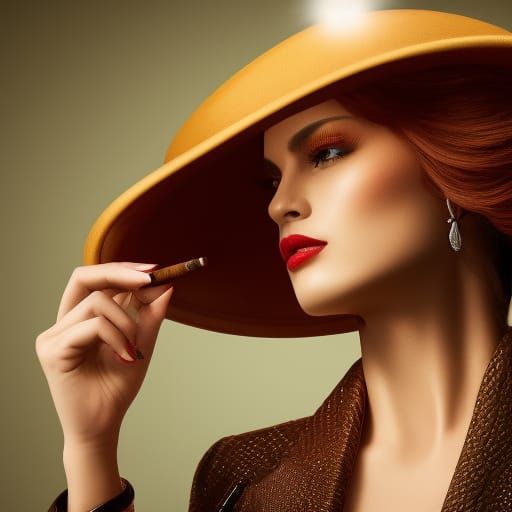 Film Noir Femme Fatale in Volumetric Lighting