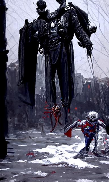 Marvel Superhero Horror in Dark Fantasy Style
