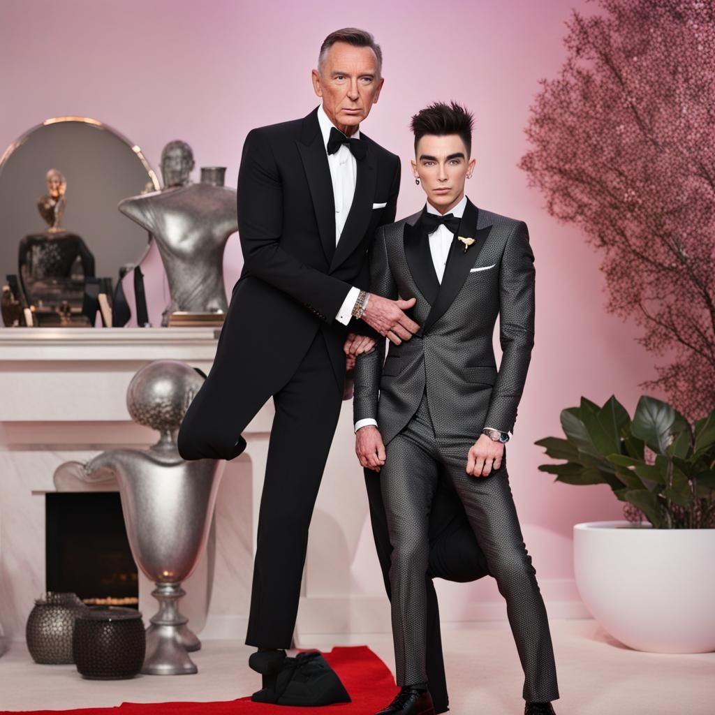 AI Mashup: James Bond and James Charles