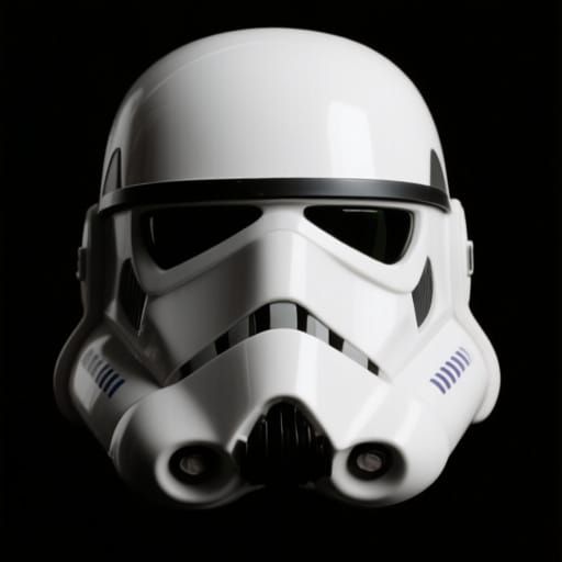 Star Wars Helmet on Black Background