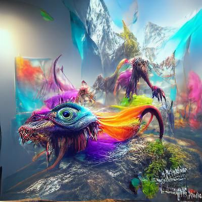 Fantasy Monsters: Hyperrealistic 3D Concept Art