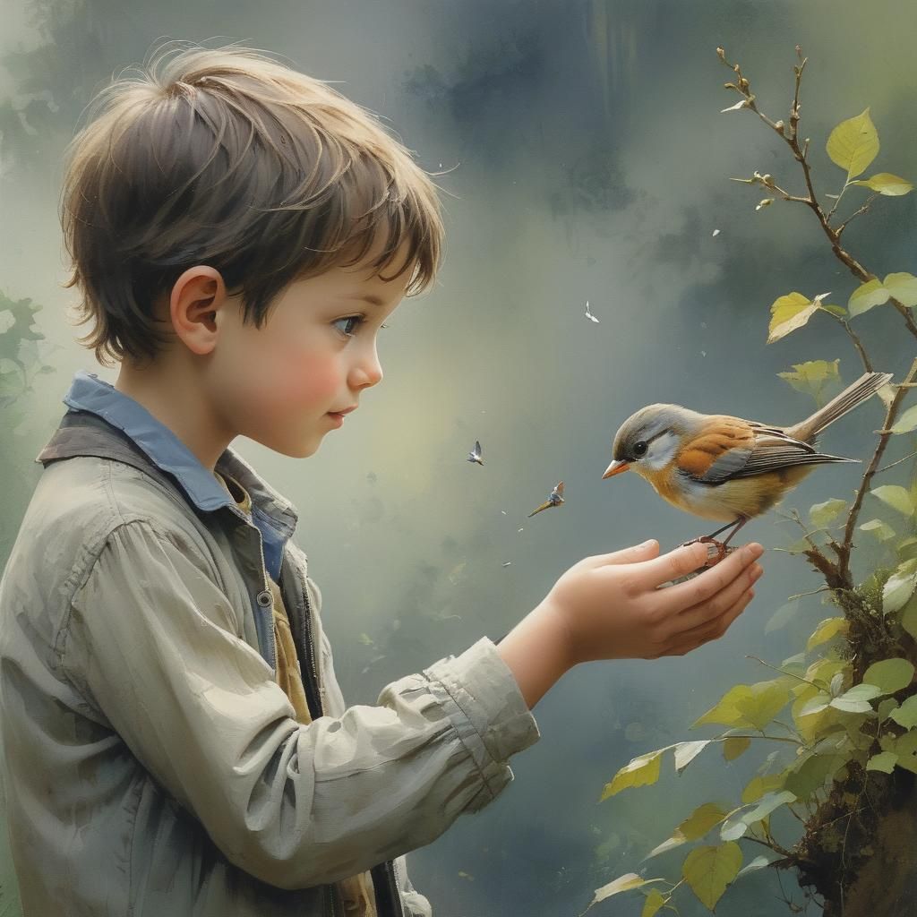 Father and Son Discover Nature's Wonders