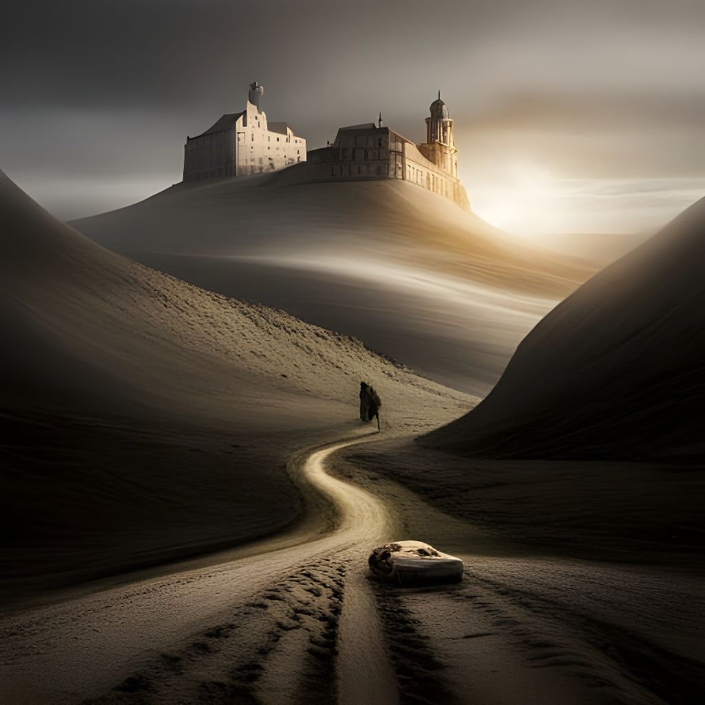 Surreal Sandstorm Whispers: An Optical Illusion