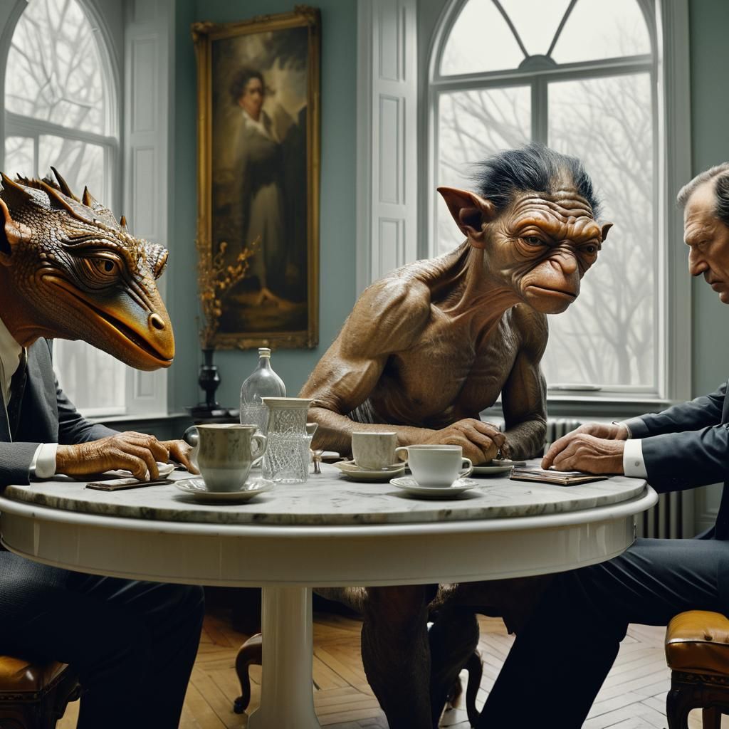 Surreal Exotic Portrait in a Gorgeous House