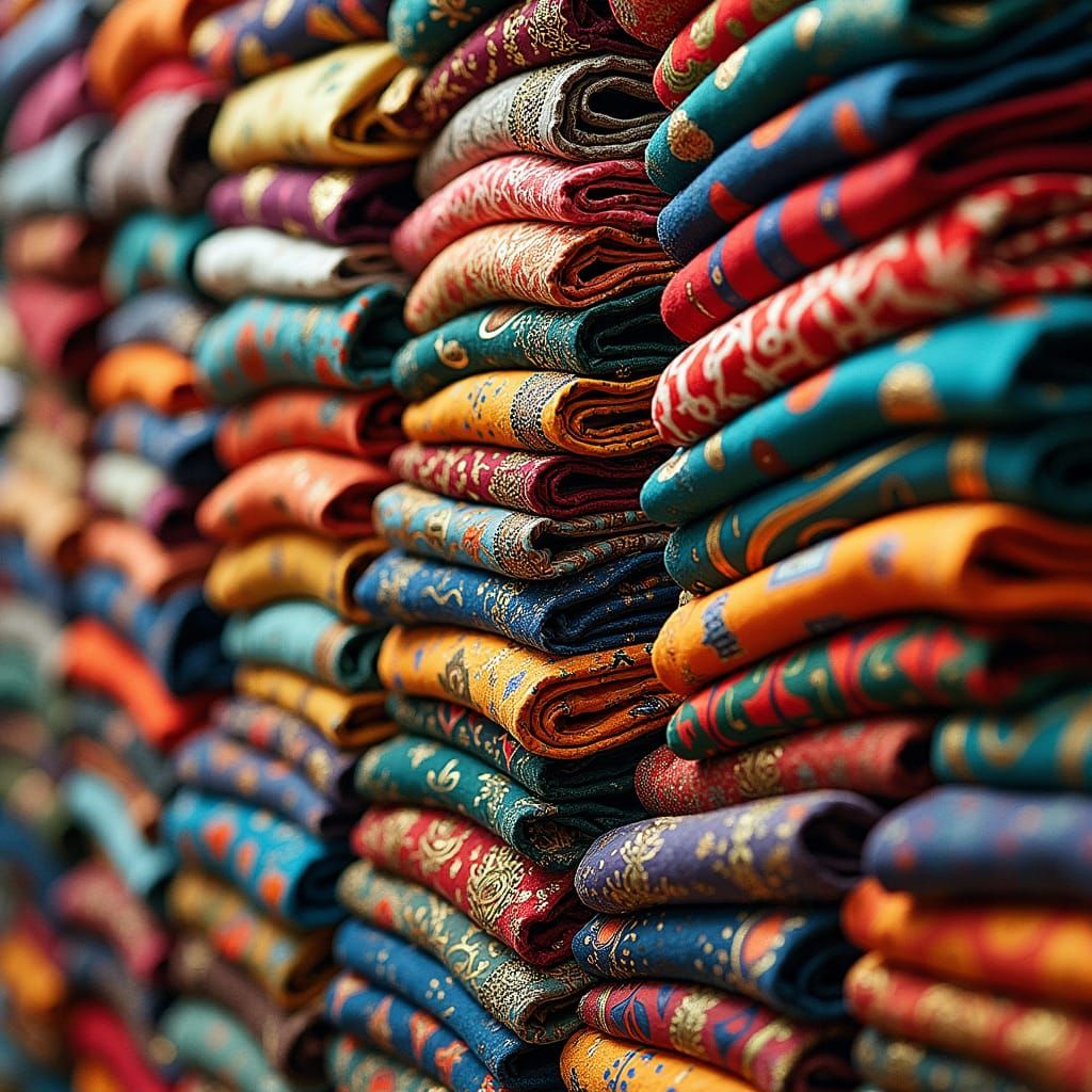 Colorful Garments Still Life Inspired by Impressionism