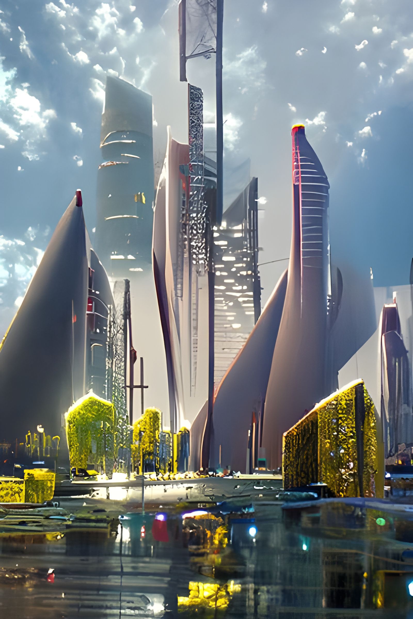 Futuristic city design