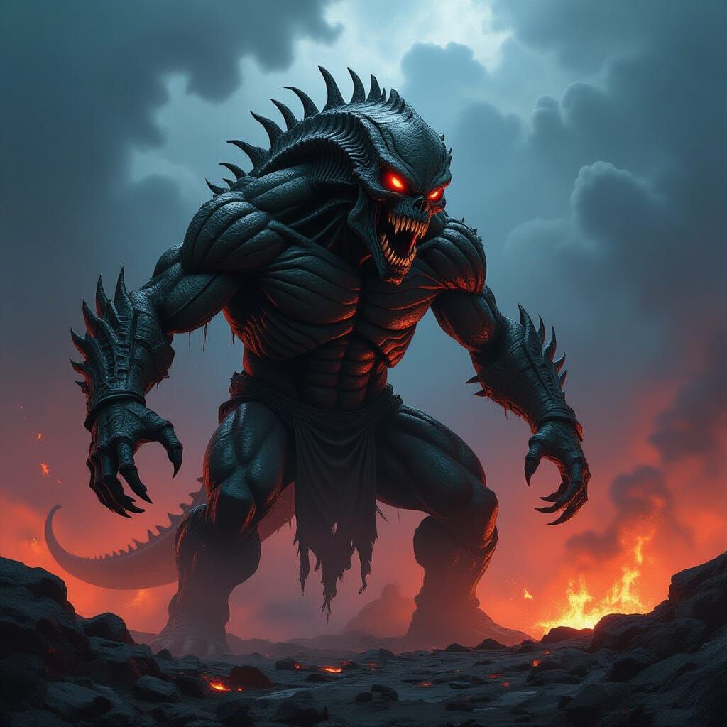 Alien Romulus Fused With Skullcrawler in Epic Battle