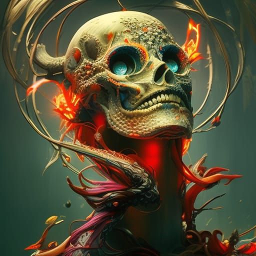 Dark Fantasy Warrior on Highway to Hell