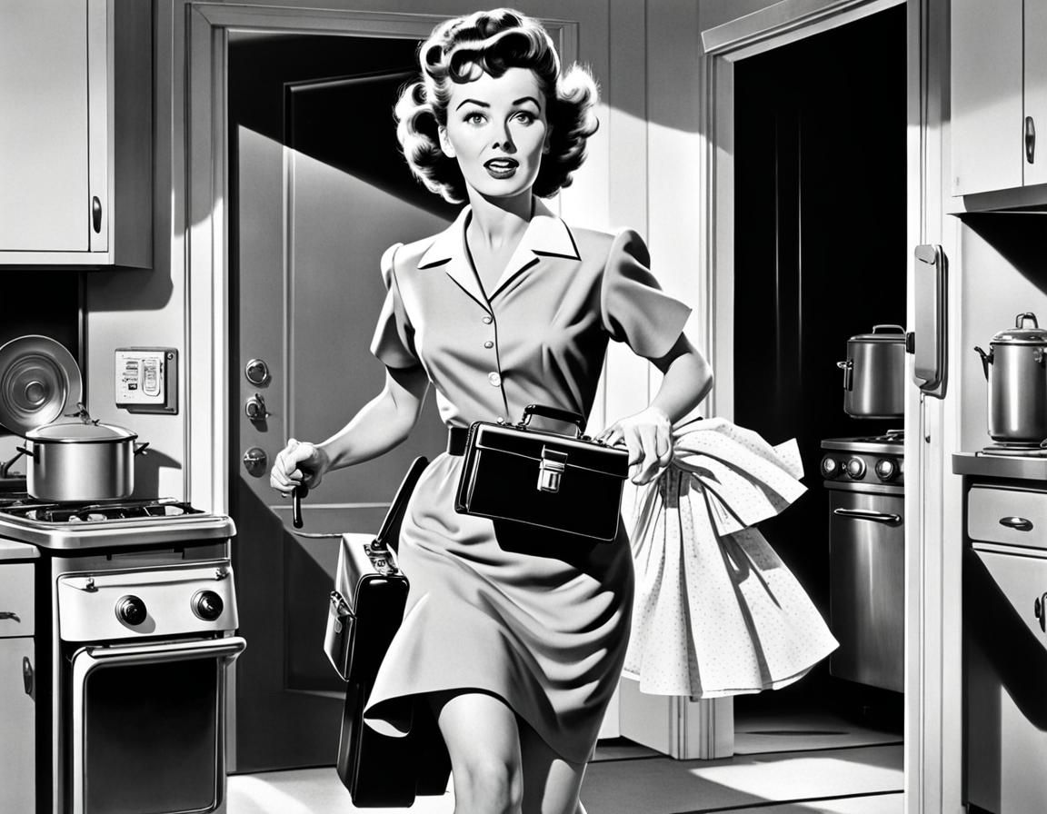 Retro-Futuristic Housewife and Robot, Graphic Novel