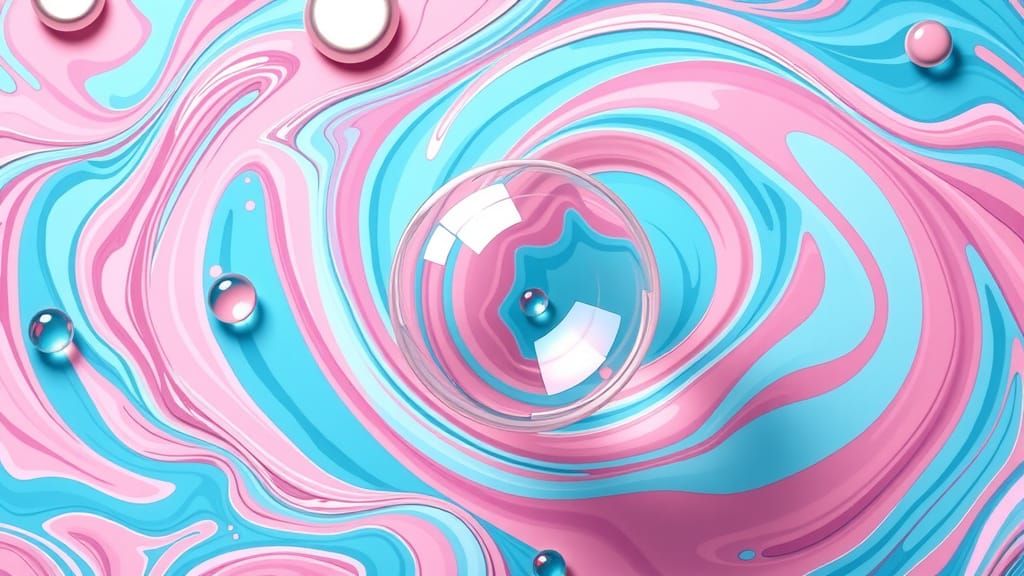 Vibrant Whimsical Bubblegum Wonderland