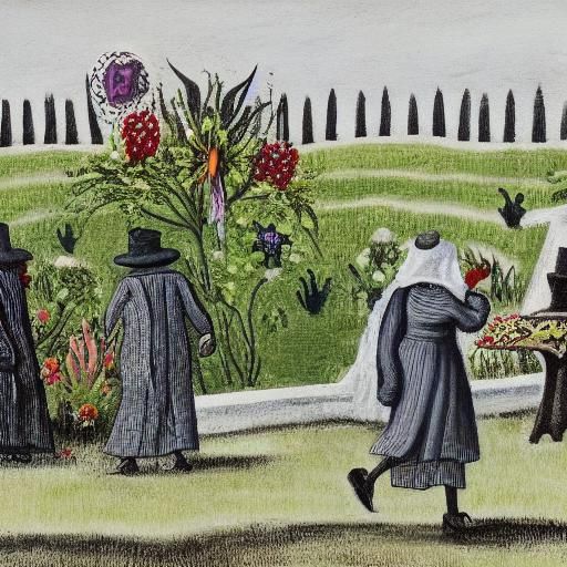 Surreal Arm Emerges from Grave, Carrington Style