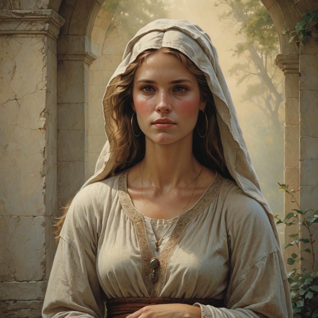 Woman in Realistic Style