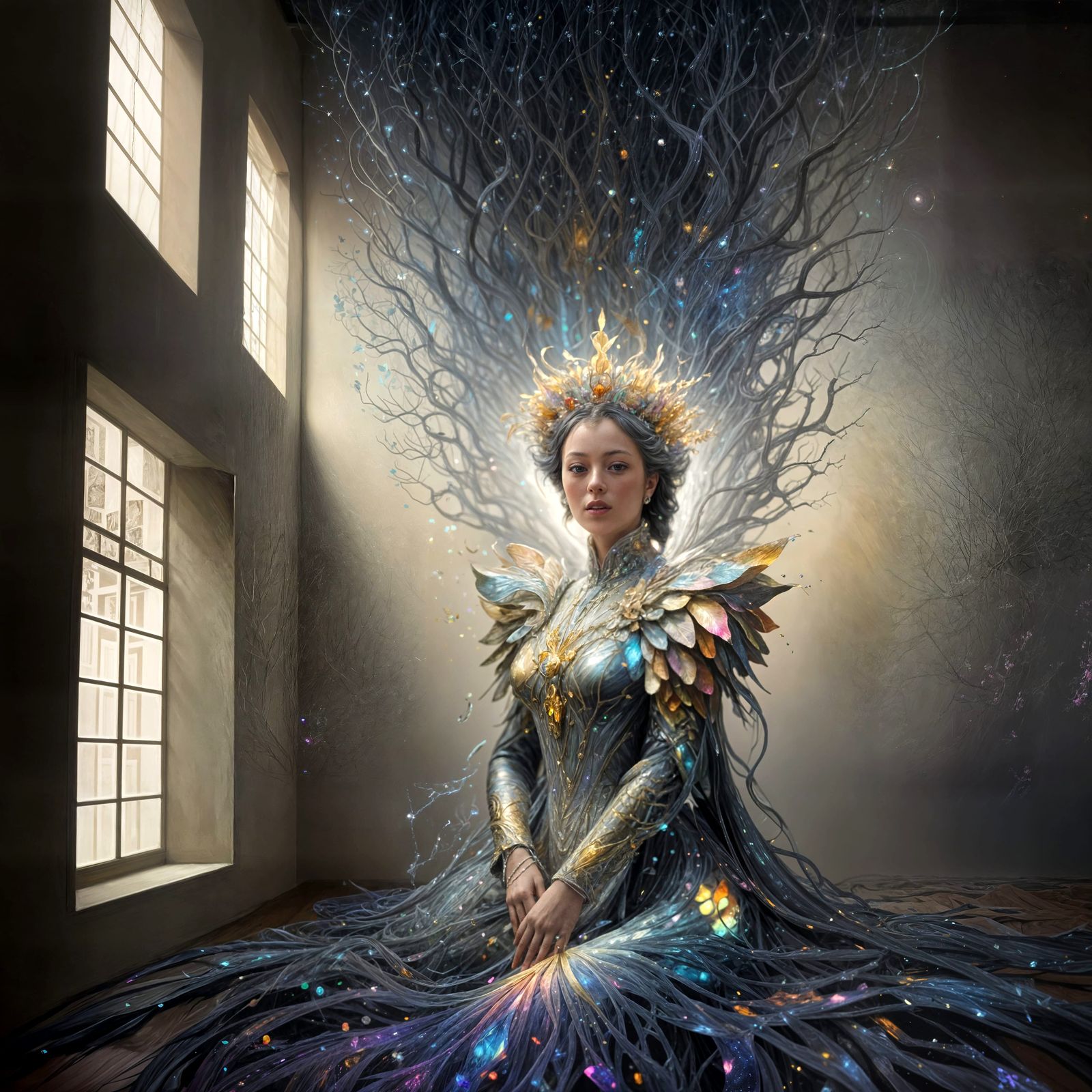 Other days, like this. The figure speaks a different language each time.