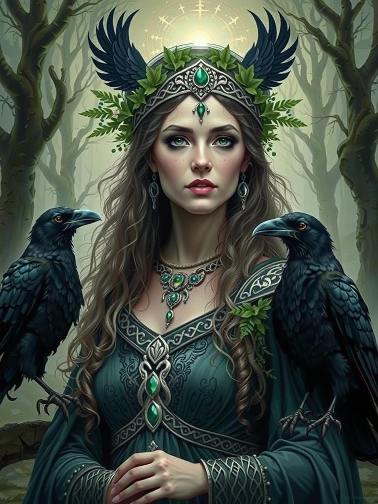Morrígan, Celtic Goddess of War and Fate