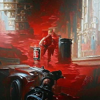 Wolfenstein Hero in Oil Painting Style